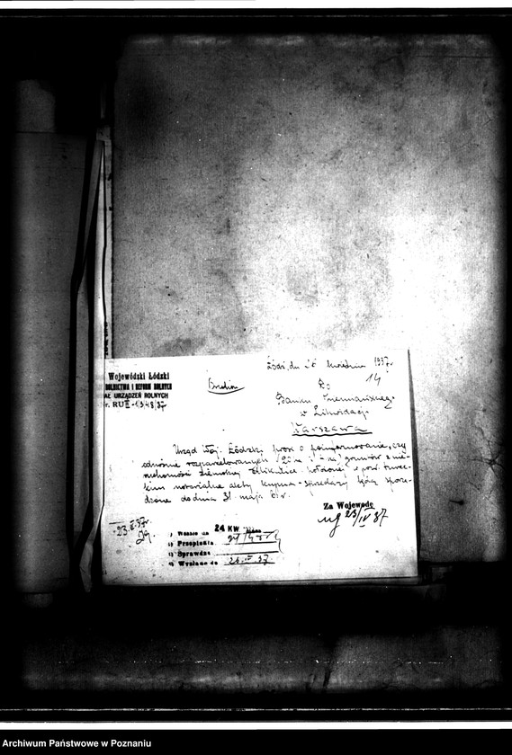 Obraz 18 z jednostki "Mikulice, nabycie nieruchomości w trybie art. 8 ustawy o wykonaniu reformy rolnej"