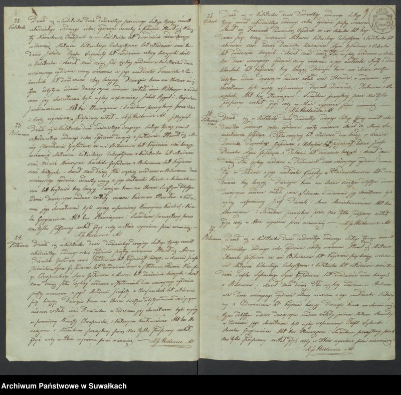 image.from.unit.number "Duplikat Akt Urodzonych, Zaślubionych i Zmarłych w Parafii Kaletnickiey. Kaletnik poczynający się od dnia 1-go Stycznia do dnia 31 Grudnia 1847 roku."