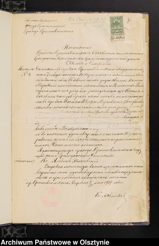 image.from.unit.number "[Annexa do ślubów z Parafii Grzebskiej za 1909 rok]"
