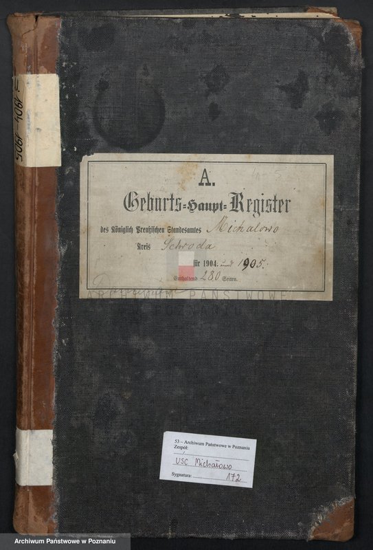 Obraz 3 z jednostki "Geburts-Haupt-Register"