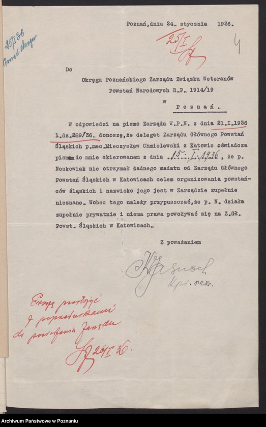 Obraz 7 z jednostki "Akta Koła: Powstańcy Śląscy Koło Poznań."