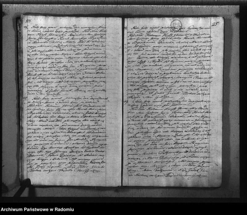 image.from.unit.number "Księga urzędnika stanu cywilnego parafii Głowaczew na rok 1815"