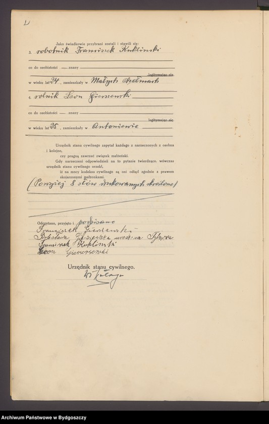 image.from.unit.number "Akta małżeństw - pierwopis nr 1-71"