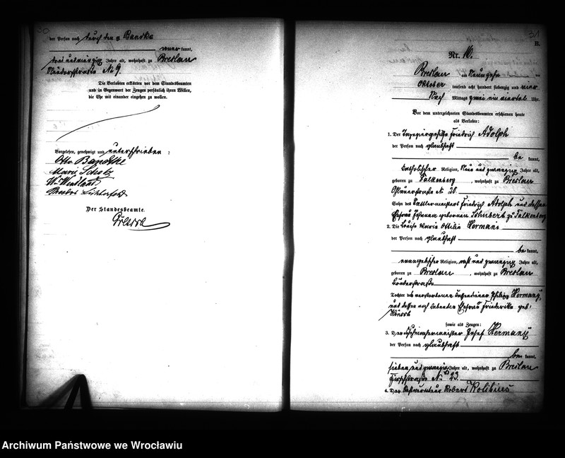 image.from.unit.number "Heiraths-Haupt-Register Breslau I 1874 Band 1"