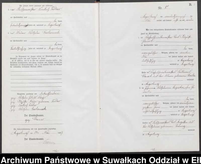 image.from.unit.number "Heiraths-Neben-Register des Preussischen Standes-Amtes Angerburg Kreis Angerburg"