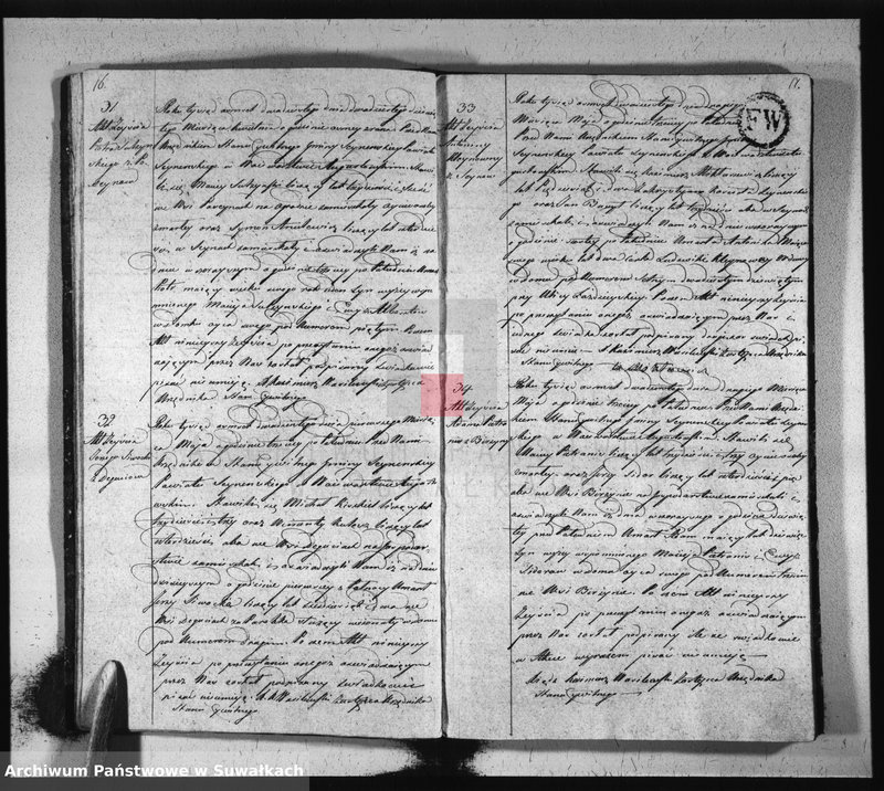 image.from.unit.number "Akta zeszłych stanu cywilnego gminy seyneńskiey od 1-go stycznia 1820 roku."