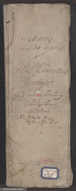 Obraz 2 z jednostki "Dem Löblischen Eksekutionscollegio zur Einkassirung übergegebene (Restanten); język niemiecki"