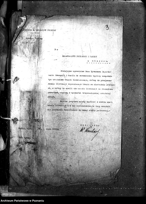Obraz 7 z jednostki "Departament Przemysłu i Handlu [sprawy osobowe urzędników departamentu]"