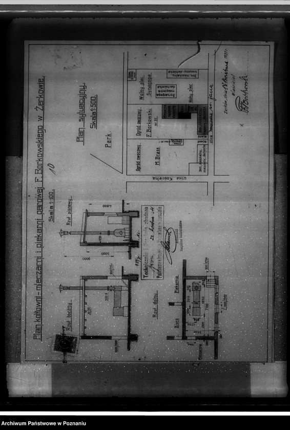 Obraz 14 z jednostki "Zatwierdzenie projektu zakładu przemysłowego urządzenia kotłowni nr 402 u własność Fr. Borkowskiego w Żerkowie pow. jarociński"