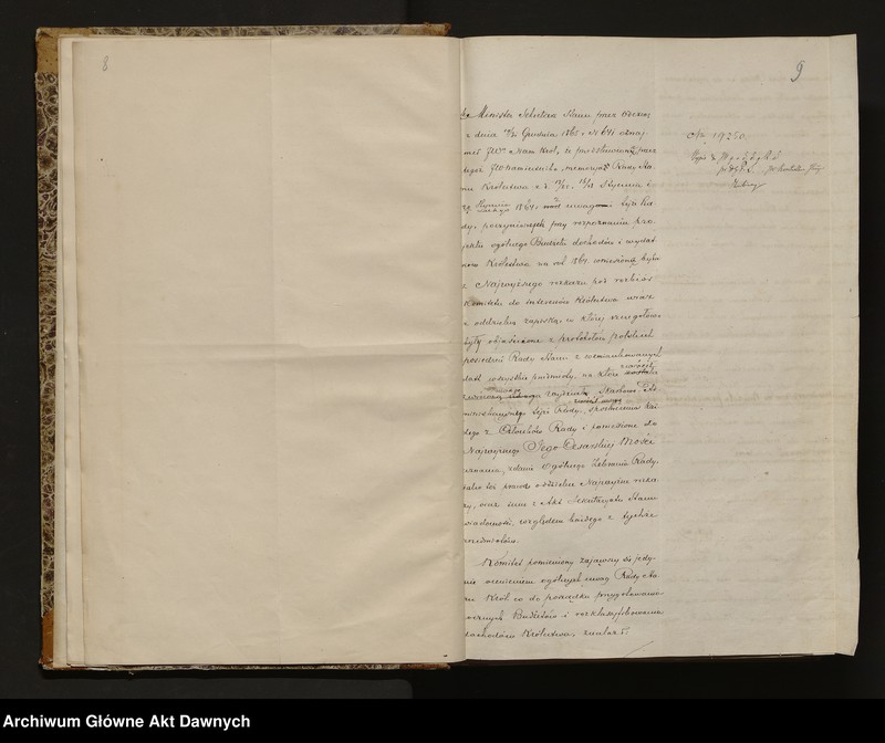 image.from.unit.number "[Protokoły posiedzeń Rady Administracyjnej Królestwa Polskiego, nr 1 - 19]."