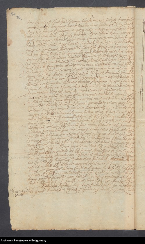 image.from.unit.number "Documente der Stadt Bromberg zum Prozess der Kämmerei gegen das Forstamt Bromberg wegen des Waldes bei Vorwerk Bocianowo. Odpisy dokumentów,"