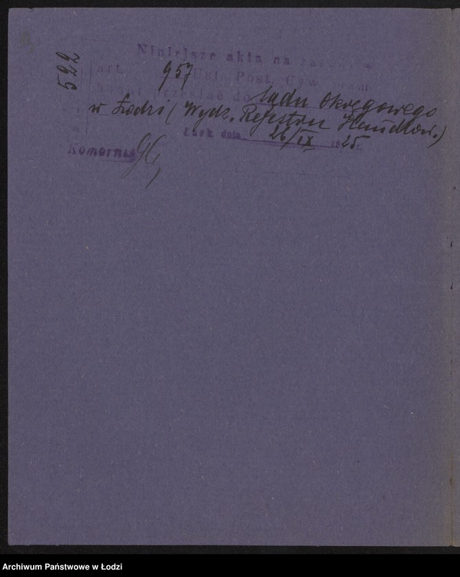 Obraz 16 z jednostki "Grinsztajn, Alter i Pukacz – wyrób i sprzedaż towarów wełnianych i półwełnianych"