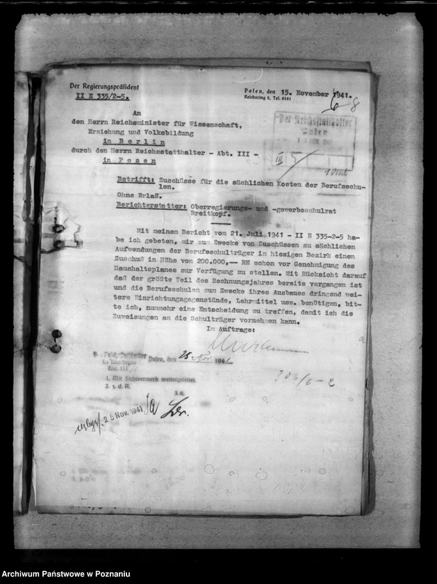 Obraz 12 z jednostki "Haushaltswesen. Mittel für Schülerheime. Reichsbeihilfen an Schüler"