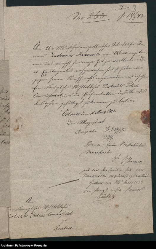 Obraz 6 z jednostki "A. betr. Zacharias von Marczewski"