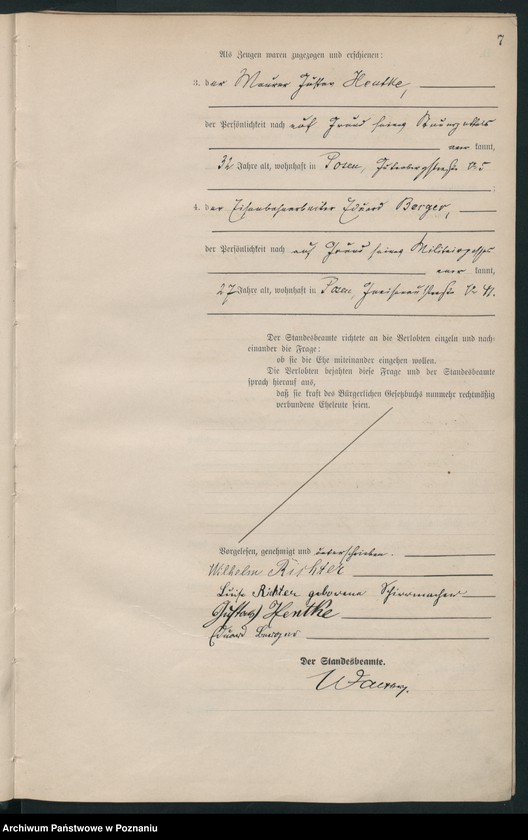 Obraz 8 z jednostki "Księga miejscowa małżeństw tom I [Rejestr główny małżeństw]"