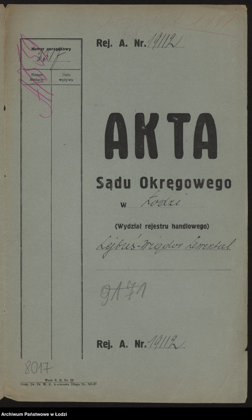 Obraz 2 z jednostki "Lejbuś Wigdor Lewental – sprzedaż chustek"