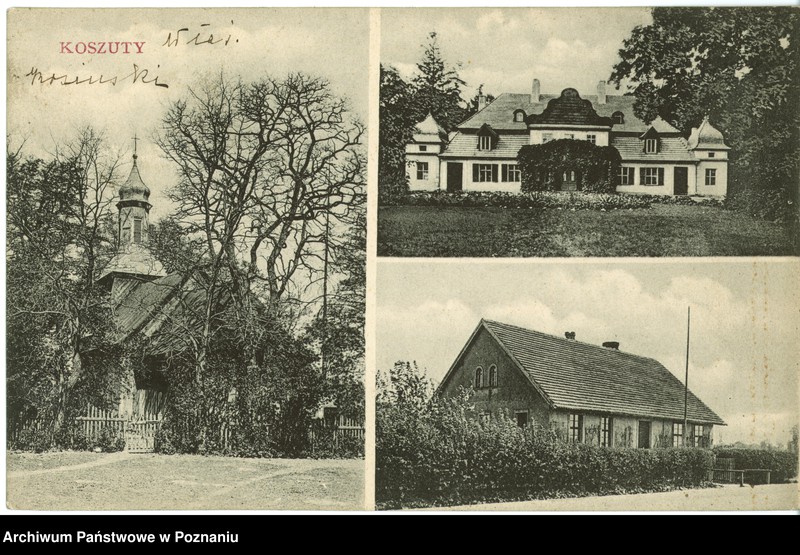 Obraz 1 z jednostki "Koszuty - dwór Rekowskich [obecnie Muzeum Ziemi Średzkiej], kościółek"
