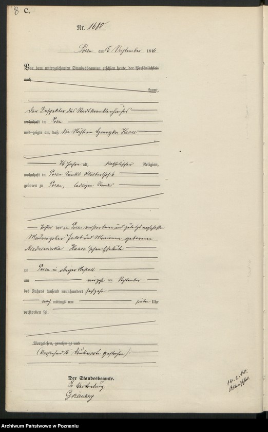 Obraz 10 z jednostki "Księga miejscowa zgonów tom IV [Rejestr główny zgonów]"