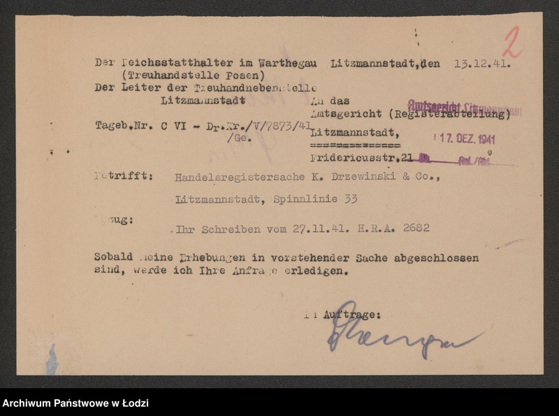 Obraz 4 z jednostki "Konstanty Drzewiński i s-ka – ślusarnia mechaniczna"