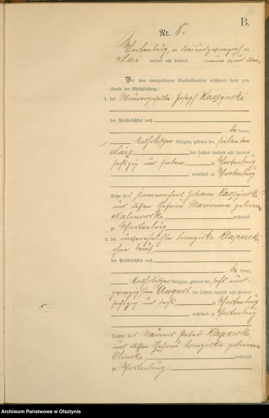 image.from.unit.number "Heiraths-Haupt-Register Nr 1 - 31"