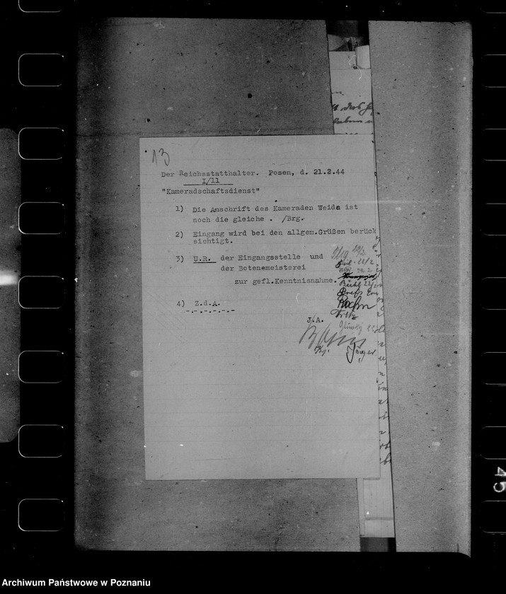 Obraz 17 z jednostki "Korespondencja z powołanymi do wojska pracownikami urzędu namiestnika"