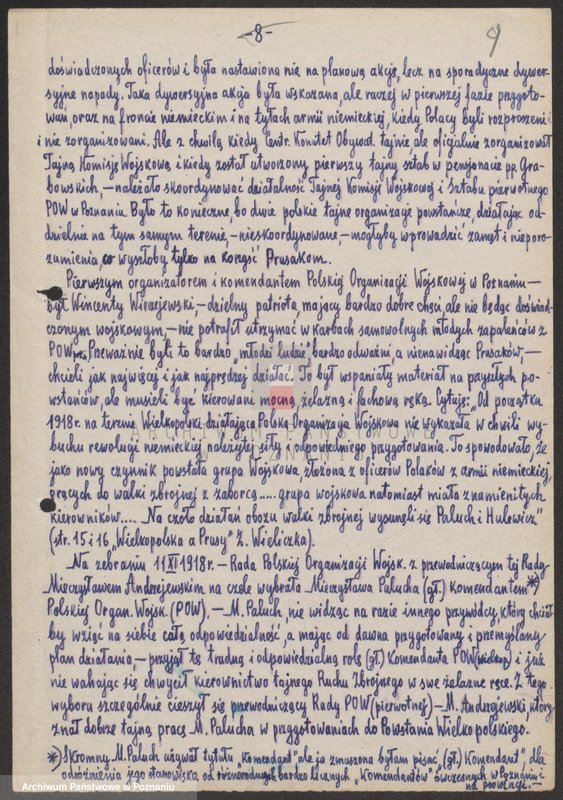 Obraz 20 z jednostki "Wspomnienia o Mieczysławie Paluchu napisane przez jego żonę Jadwigę, Janinę Krauze."