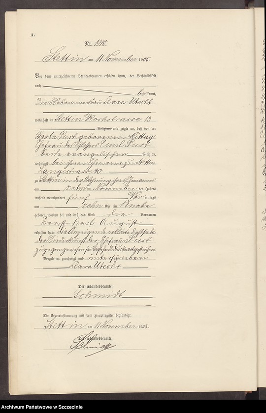 Obraz 12 z jednostki "Geburts-Register (Neben-Register) Band V"