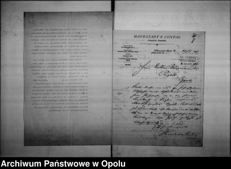 Obraz 11 z jednostki "Acta des Magistrats zu Oppeln betreffend Kleinbahnproject Oppeln-Sakrau-Carlsmarkt Vol. I"