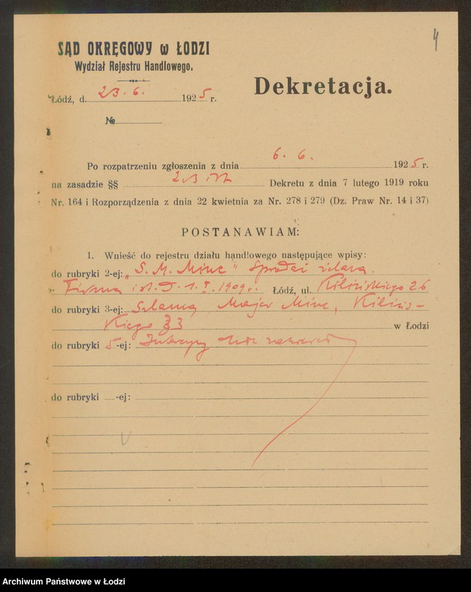 Obraz 6 z jednostki "Szlama Majer Minc- sprzedaż żelaza"