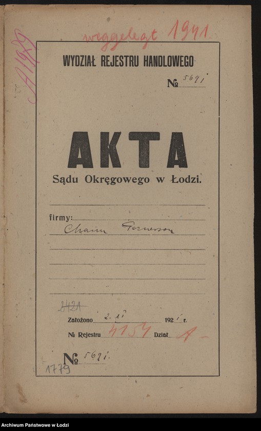 Obraz 2 z jednostki "Chaim Poznerson - sprzedaż manufaktury"