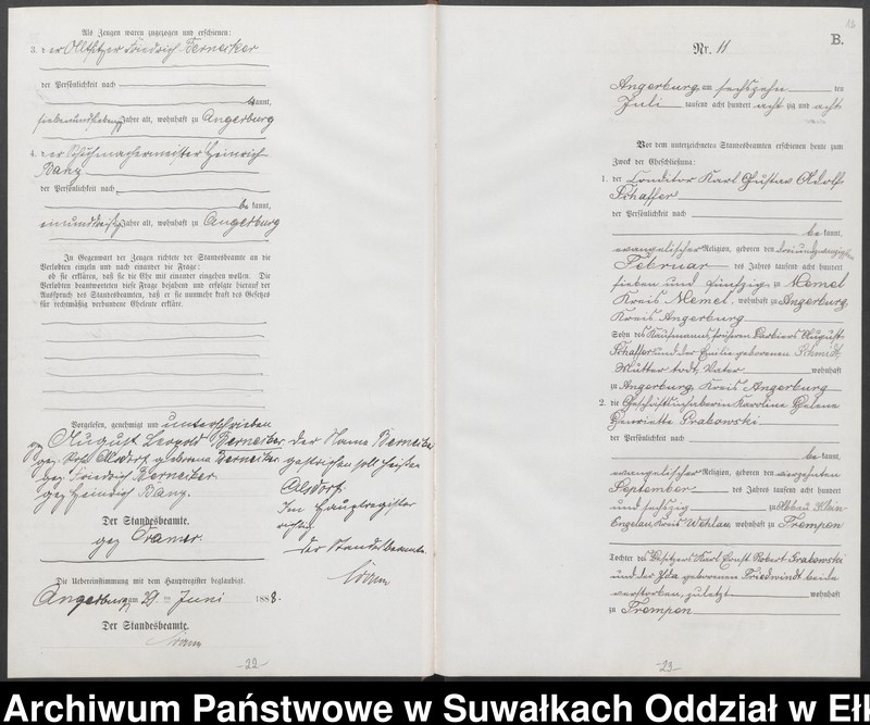 image.from.unit.number "Heiraths-Neben-Register des Preussischen Standes-Amtes Angerburg Kreis Angerburg"