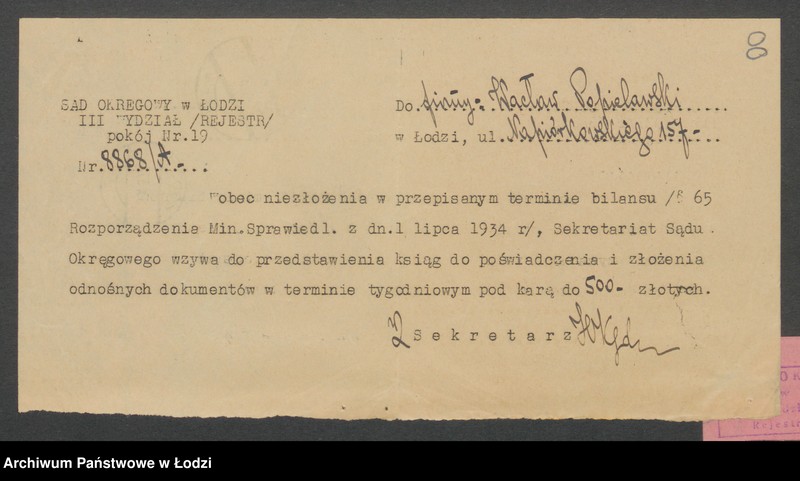 Obraz 10 z jednostki "Popielawski Wacław – sklep rzeźniczy"