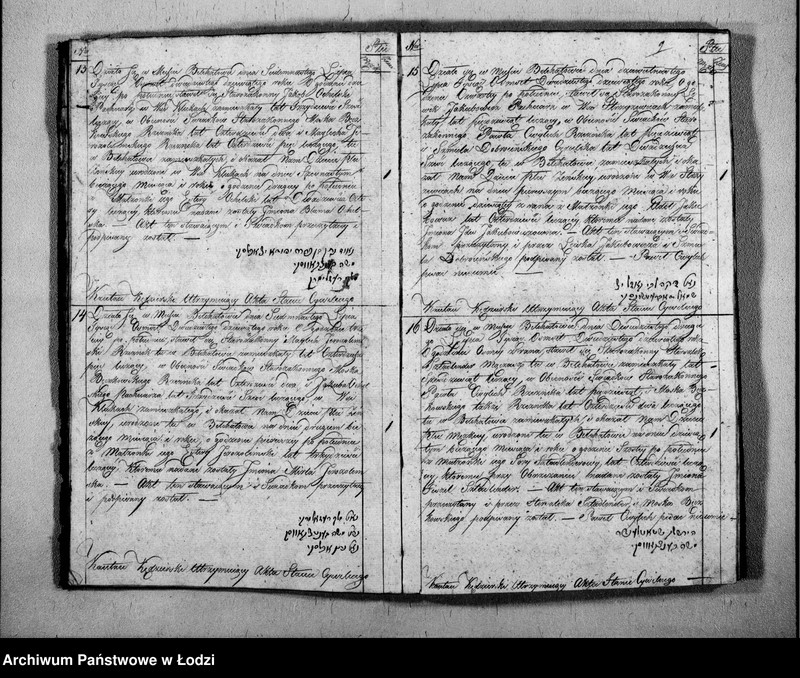 image.from.unit.number "Księga Akt Stanu Cywilnego Wyznania Mojżeszowego Urodzonych w Parafii Bełchatow Obwodzie Piotrko[wskim] Wojew[ództwie] Kali[skim] od roku 1828, [18]29, [18]30"