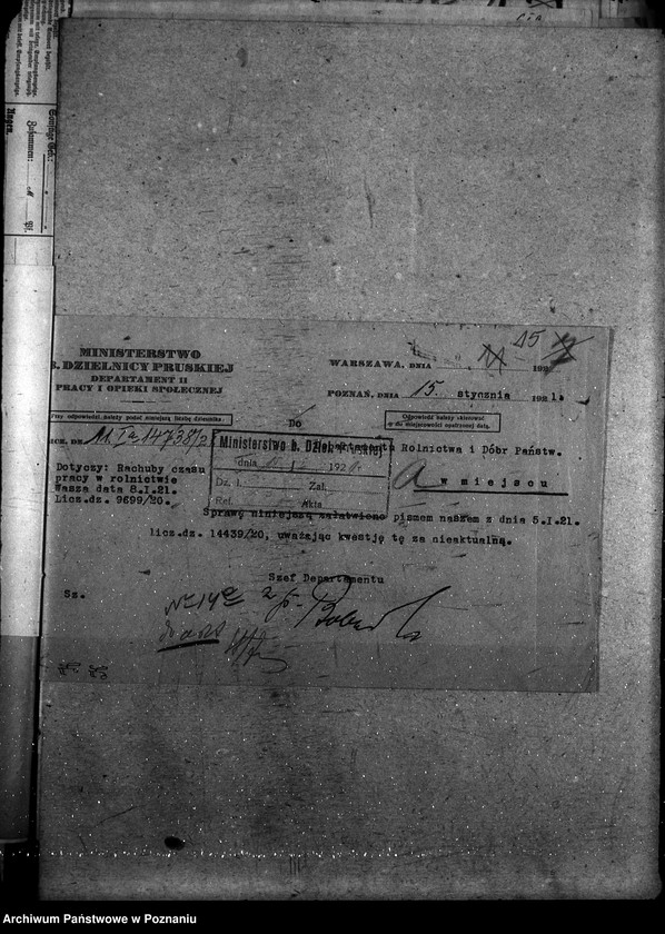 Obraz 19 z jednostki "Sprawy szczegółowo-administracyjne Kontrakty robotników rolnych stałych"