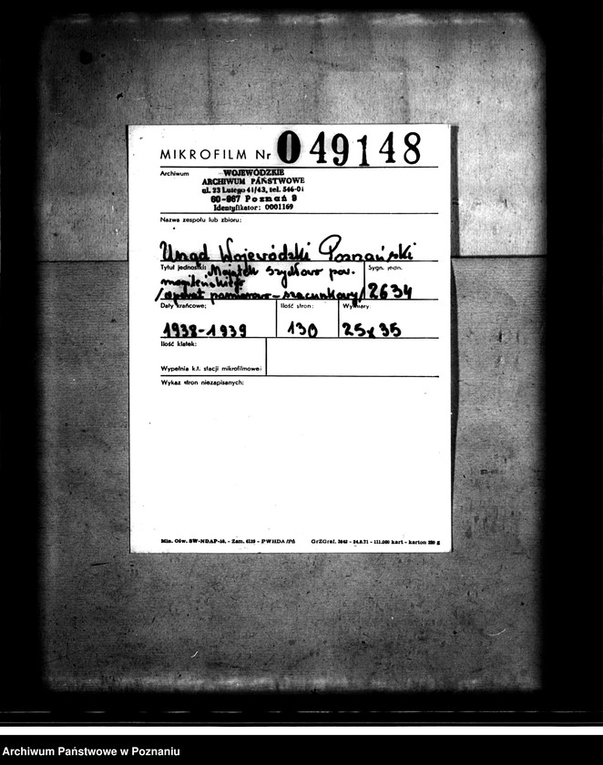 Obraz 2 z jednostki "Majątek Szydłowo powiatu mogileńskiego /operat pomiarowo-szacunkowy/"