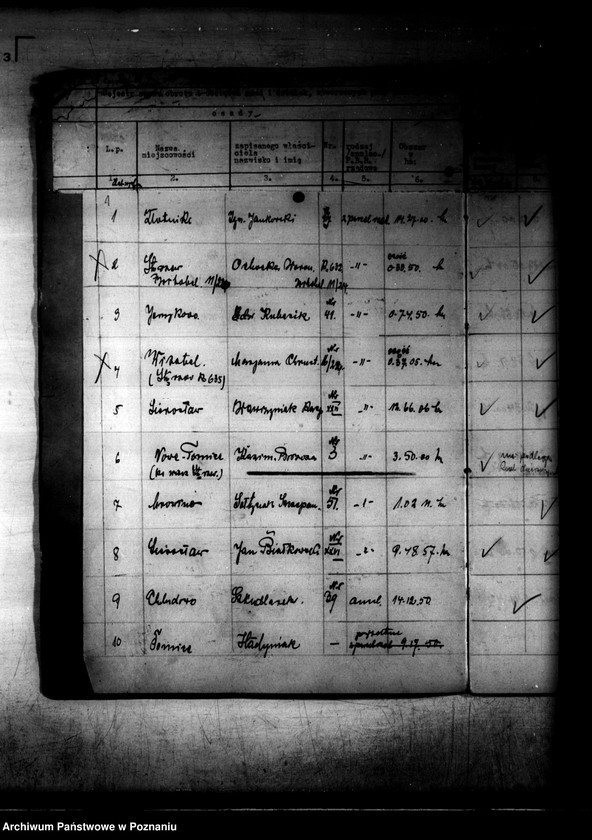 Obraz 5 z jednostki "Rejestr 12f Sprawy dotyczące działek obciążonych z art.. 54 rejestr 9f"