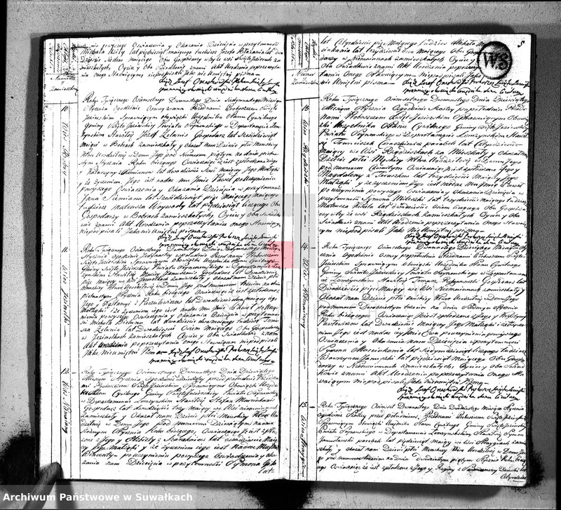 image.from.unit.number "Akta urodzonych gminy święto-jeziorskiey od 1-go stycznia 1812"