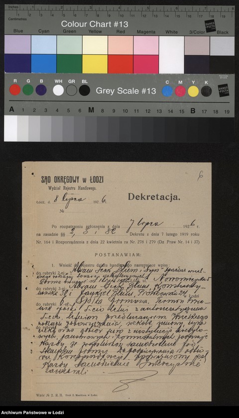 Obraz 8 z jednostki "Abram Icek Blum i Syn - sprzedaż wszelkiego rodzaju towarów galanteryjnych"