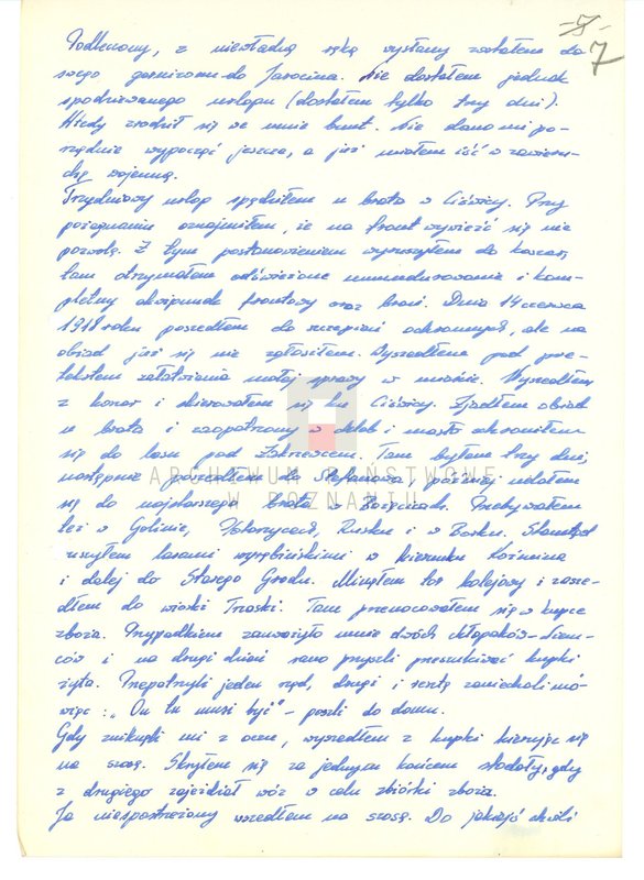 Obraz 18 z jednostki "Relacje i wspomnienia dotyczące powstania wielkopolskiego w Jarocinie i okolicy."