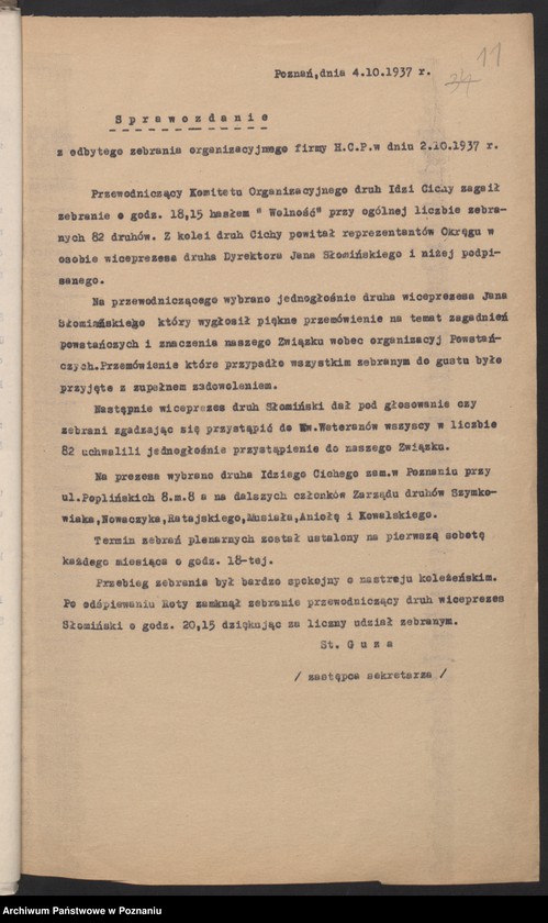 image.from.unit.number "Akta koła H. Cegielski w Poznaniu."