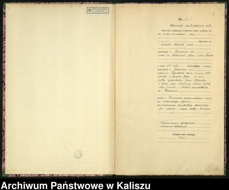 Obraz 3 z jednostki "[Księga zgonów]"