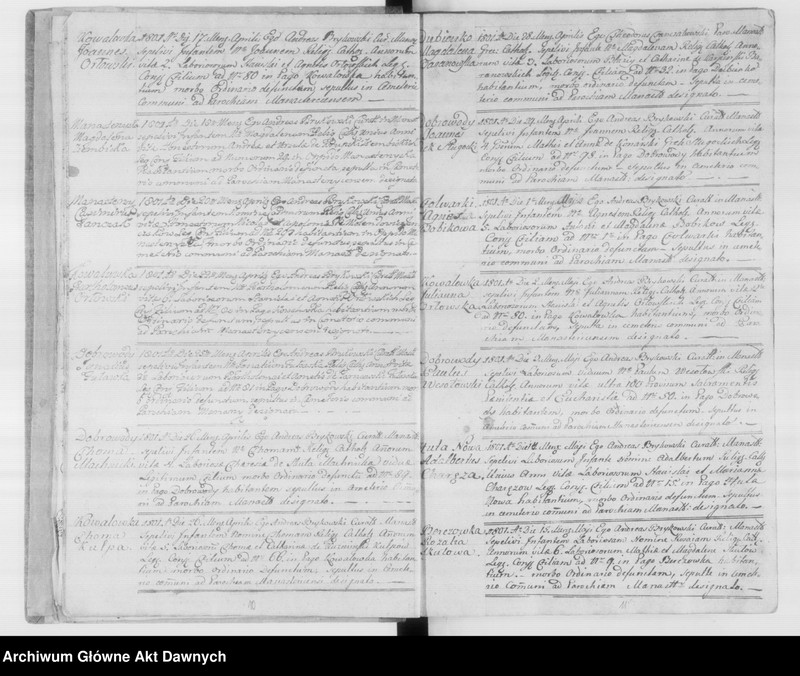 image.from.unit.number "Parafia: Monasterzyska. Dekanat: Buczacz. Księga metrykalna zgonów/pogrzebów dla całej parafii*."