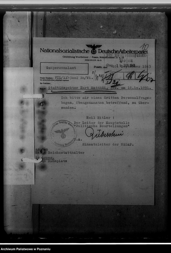 Obraz 14 z jednostki "Schrolle, Ernst; Matthä, Kurt - urzędnicy"