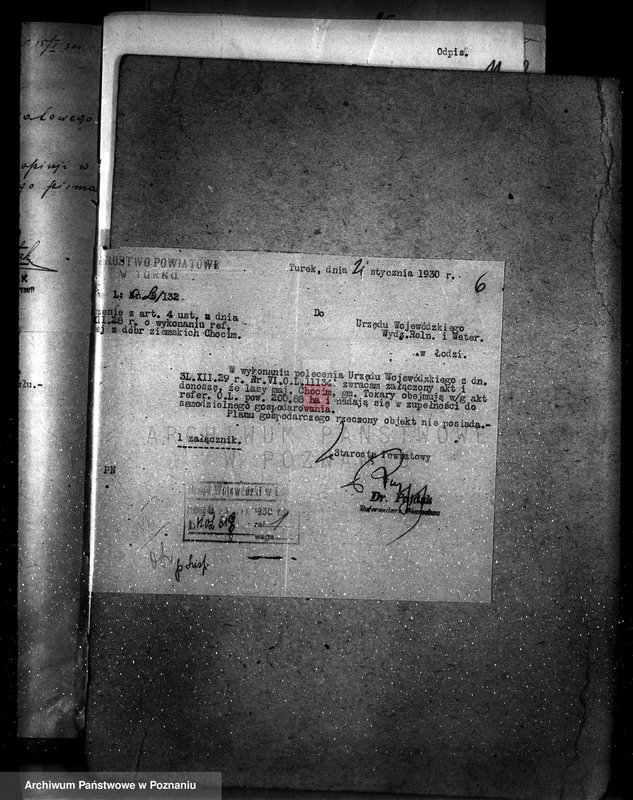 Obraz 10 z jednostki "Sprawa wyłączeń z art.. 4 ustawy z 28 XII 1925 r. i zatwierdzenie projektu planu gospodarczego dla lasu majątku Chocim powiat turecki"