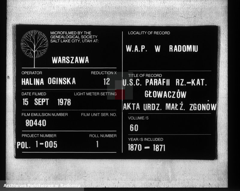 image.from.unit.number "[Duplikat aktów urodzonych, zaślubionych i zmarłych parafii rzym.- kat. Głowaczów 1870 r.]"