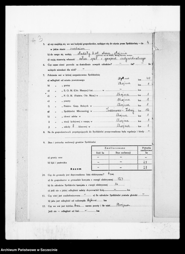 image.from.unit.number "Rolniczy Zespół Spółdzielczy im. T. Kościuszki z siedzibą w Barnkowie powiat Chojna - organizacja"