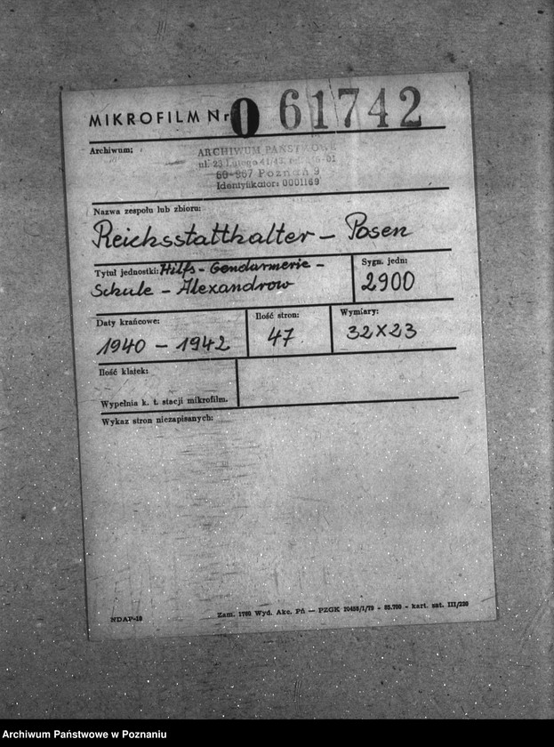 Obraz 2 z jednostki "Hilfs - Gendarmerie - Schule - Alexandrow"