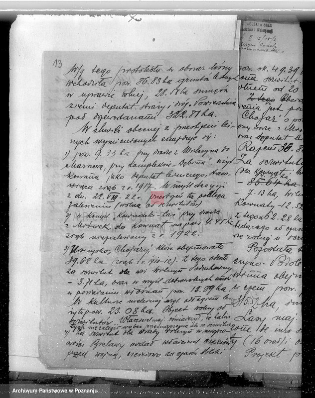 Obraz 18 z jednostki "Ustalenie powierzchni leśnej majątku Wilczyno-Podole powiat słupecki oraz nieprawne wyręby lasu"