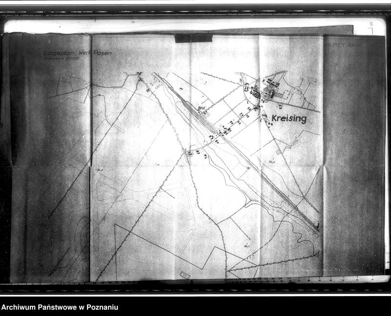 Obraz 7 z jednostki "Bau von Behelfsheimen bei den Focke - Wulfwerken - Kreising. Lagepläne (Krzesiny powiat Poznań)"