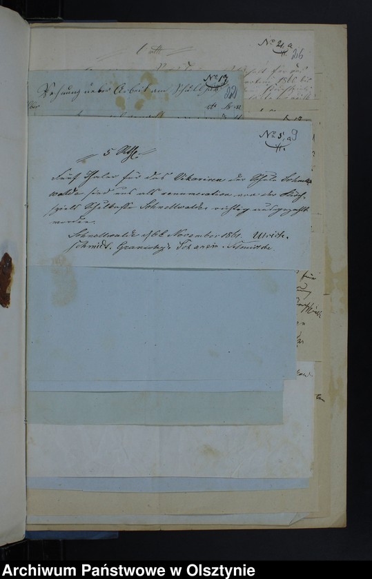 image.from.unit.number "Einnahme Beläge und Ausgabe Beläge der Kirchspiels Schulkasse zu Schnellwalde"